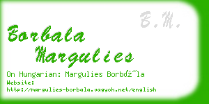 borbala margulies business card